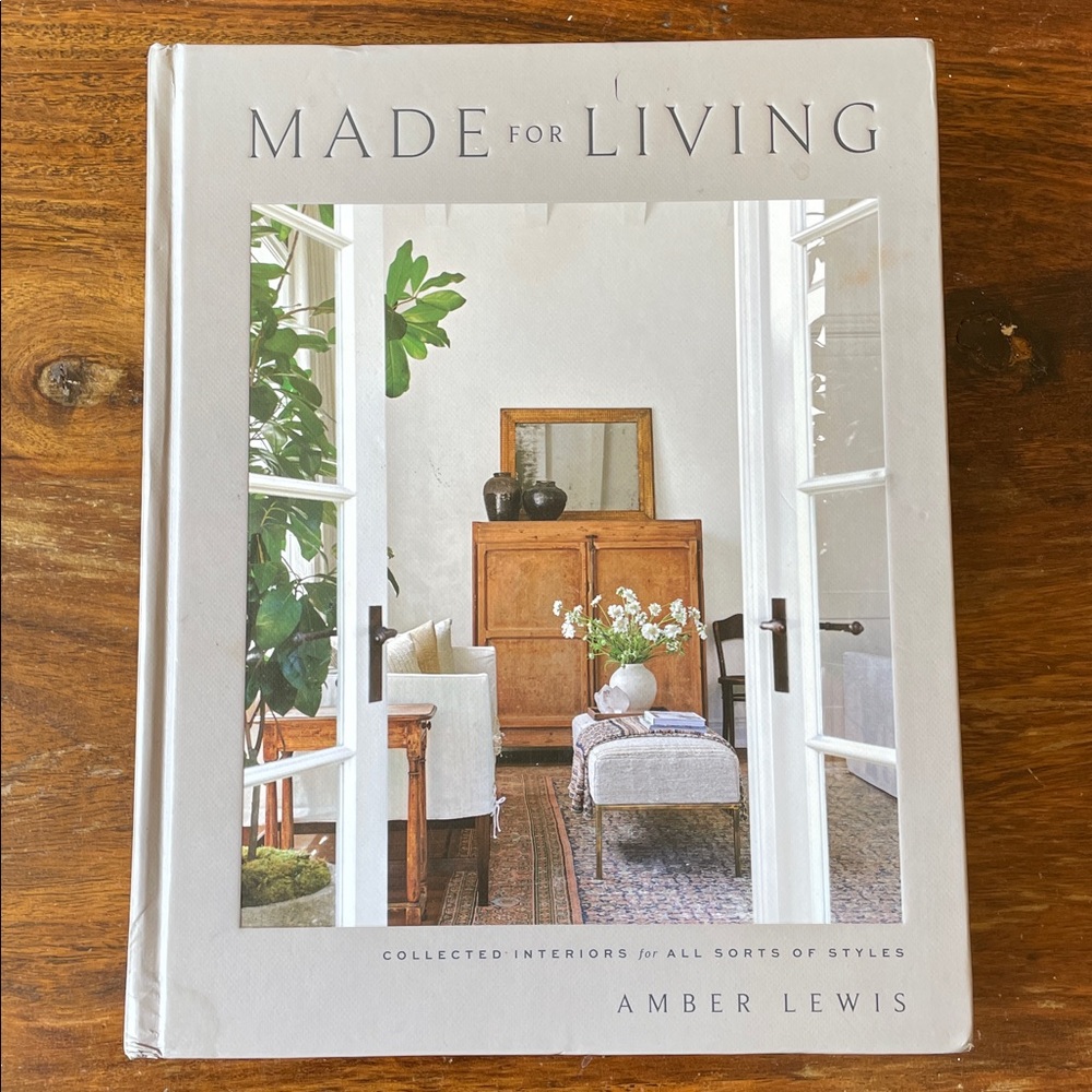 MADE FOR LIVING by Amber Lewis Coffee Table Book Interior Design Decor FLAW